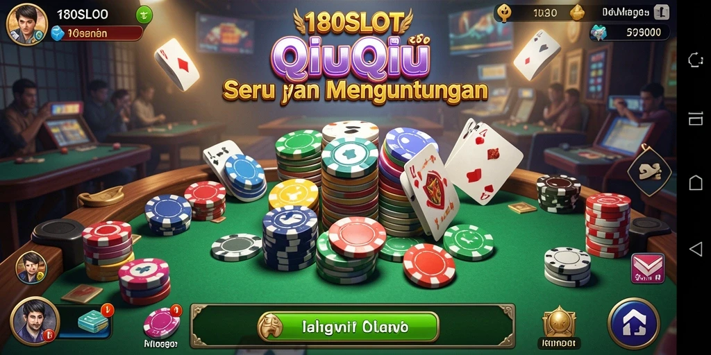 Tampilan gameplay seru dalam 180SLOT permainan QiuQiu.