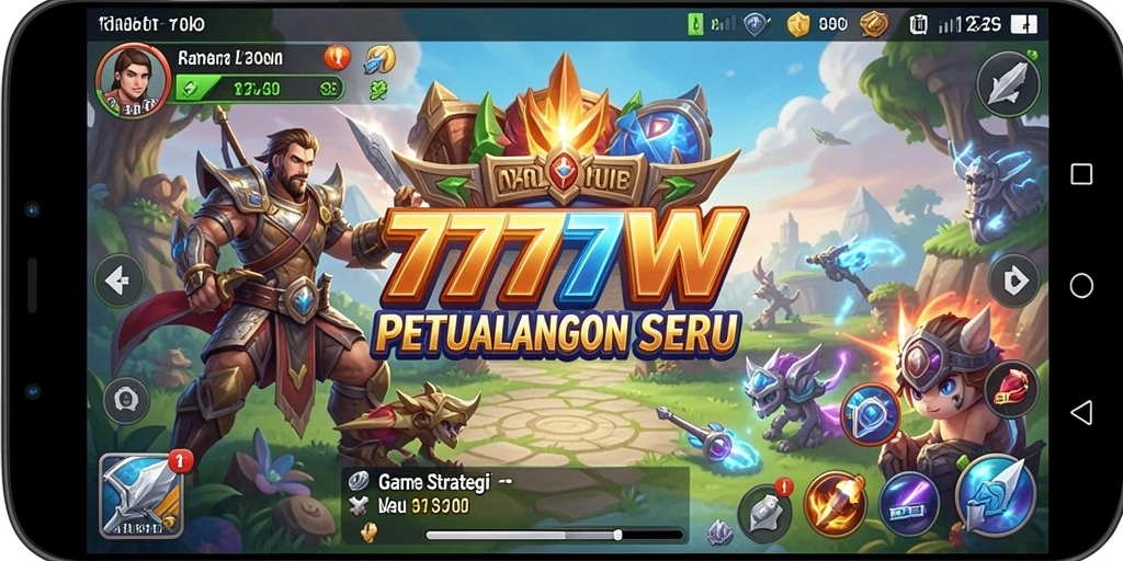 Gameplay menarik dalam 7777W dengan strategi pertempuran yang mendalam.