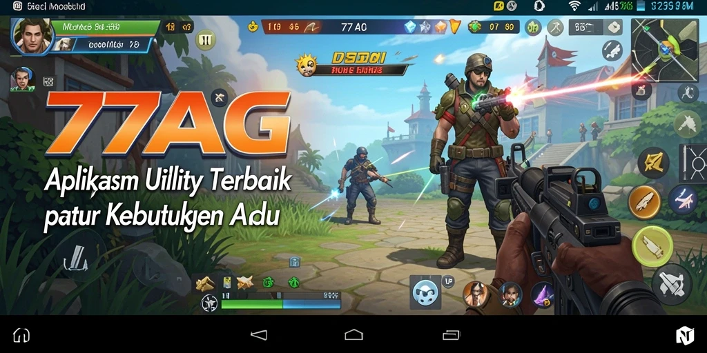 Tampilan antarmuka intuitif dari aplikasi 77AG yang memudahkan pengguna.