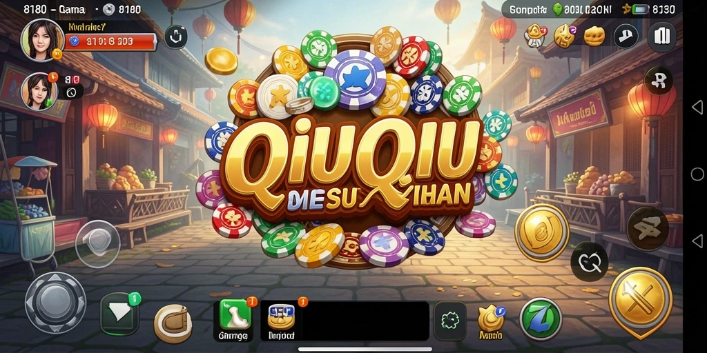 Tampilan gameplay QiuQiu yang menarik dan dinamis.