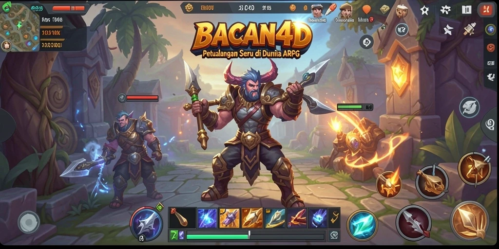 Tampilan menarik dari gameplay ARPG BACAN4D yang seru.