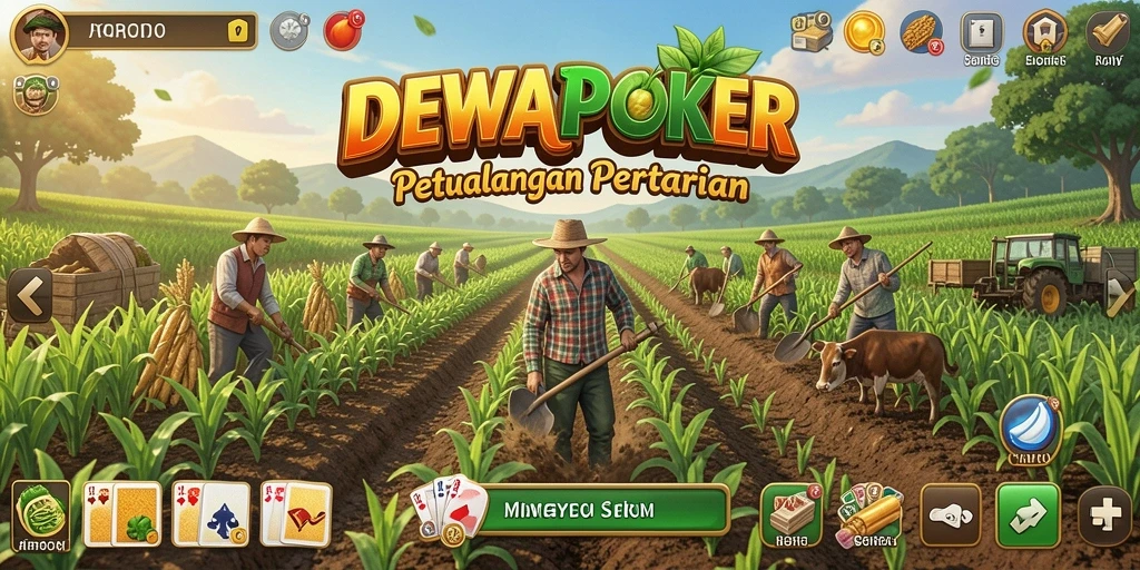 Tampilan gameplay DEWAPOKER yang menarik dan penuh warna.
