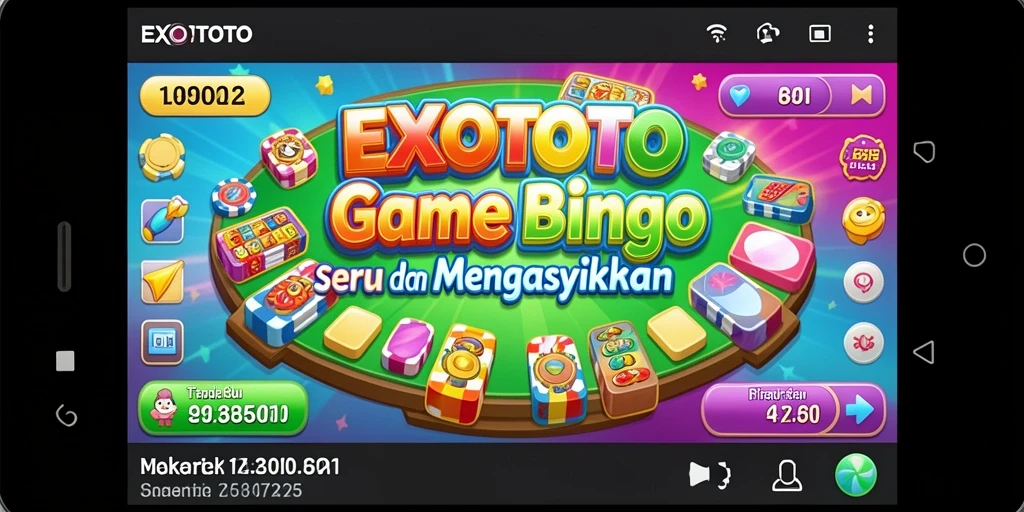 Tampilan gameplay seru dari EXOTOTO dengan kartu Bingo.