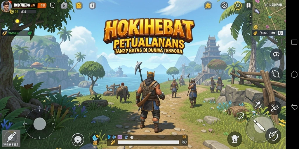 Tampilan gameplay seru dalam dunia Open World HOKIHEBAT.