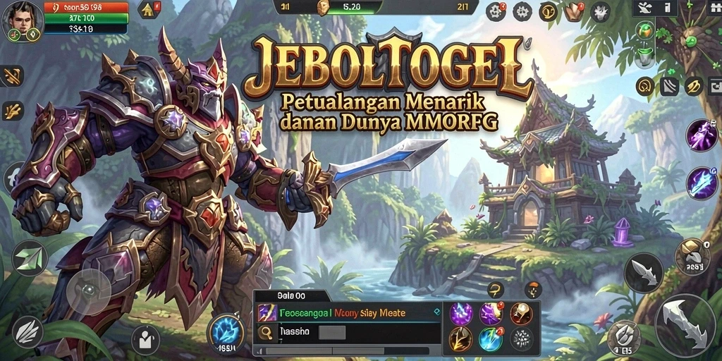 Tampilan gameplay JEBOLTOGEL yang epik dalam dunia MMORPG.