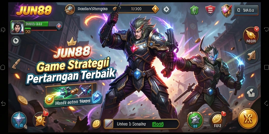 Tangkapan layar <strong>JUN88</strong> menampilkan pertempuran strategis yang mengasyikkan.