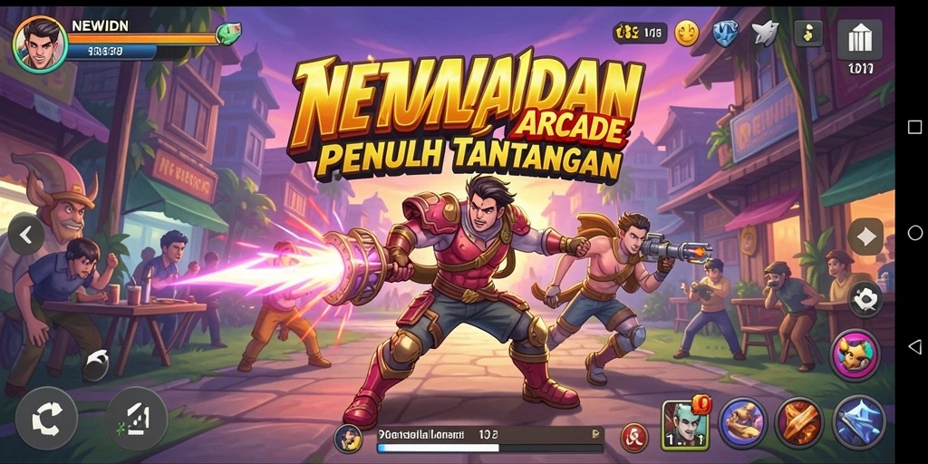 Tampilan gameplay seru dari NEWIDN dengan grafis yang menarik.