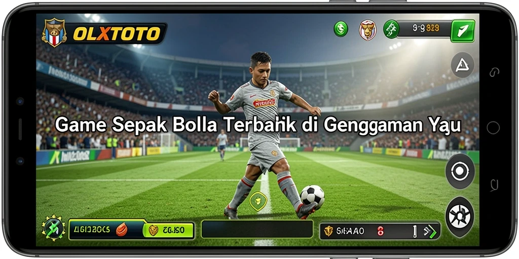 Screenshot OLXTOTO menampilkan pertandingan sepak bola seru dengan grafis yang menakjubkan.