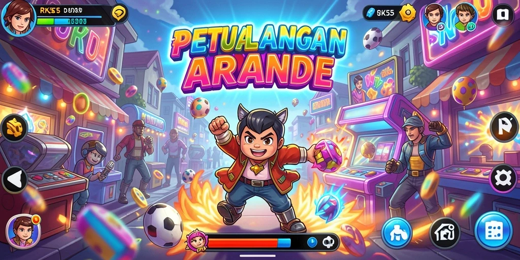 Tampilan gameplay RK55 yang seru dan penuh aksi.