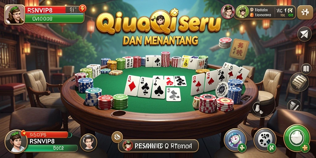 Tampilan gameplay QiuQiu yang seru dan mengasyikkan.