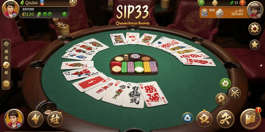 Gameplay menarik SIP33 dengan kartu QiuQiu yang seru.