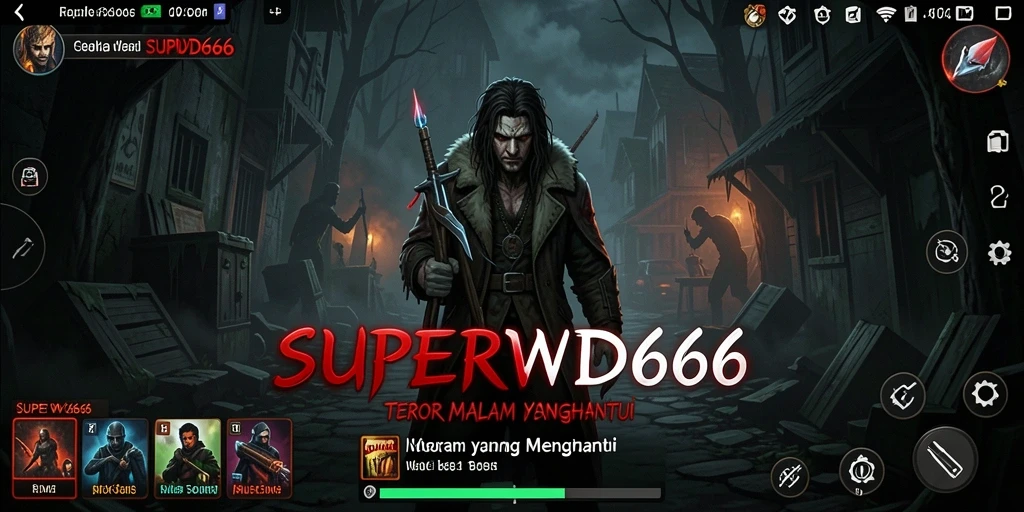 Gameplay SUPERWD666 yang menegangkan dengan atmosfer horror yang mencekam.