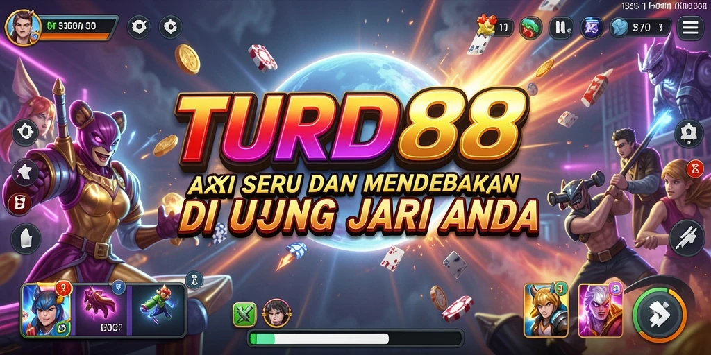 Screenshot dari TURBO88 menampilkan aksi mendebarkan di gameplay.