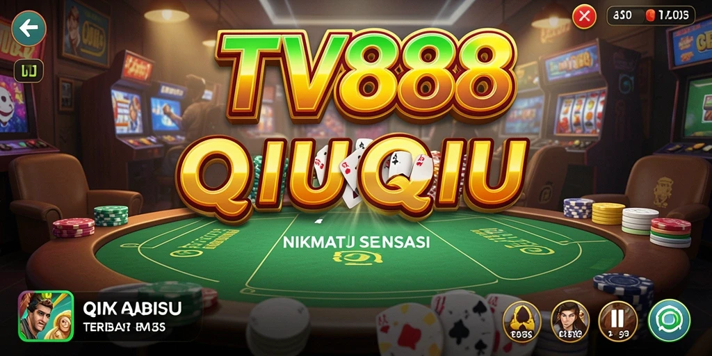 Tampilan gameplay QiuQiu yang mendebarkan di TV888.