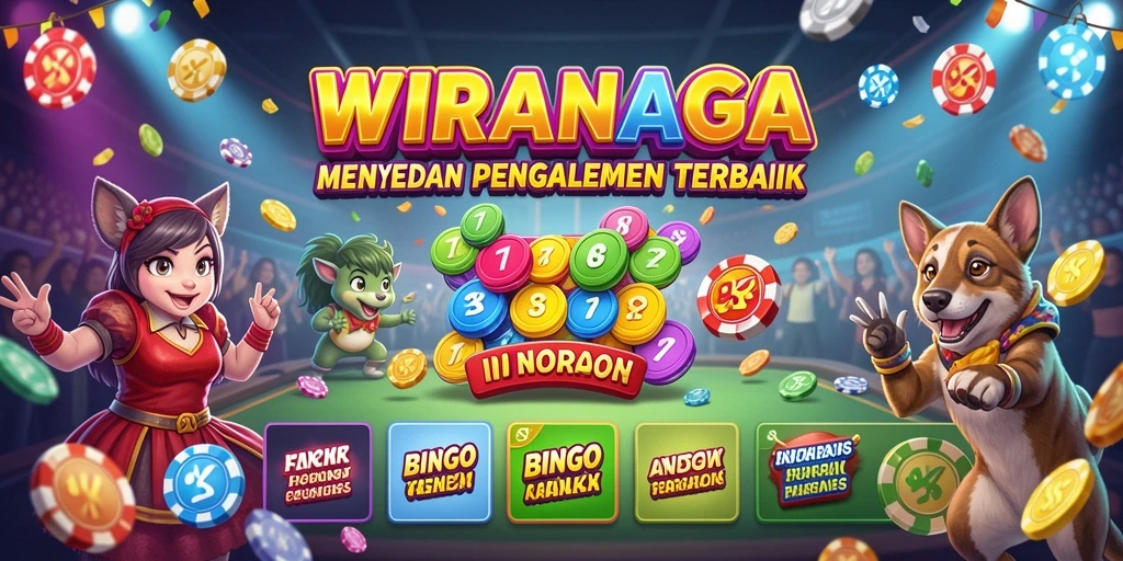 Screenshot permainan WIRANAGA menampilkan suasana seru Bingo.